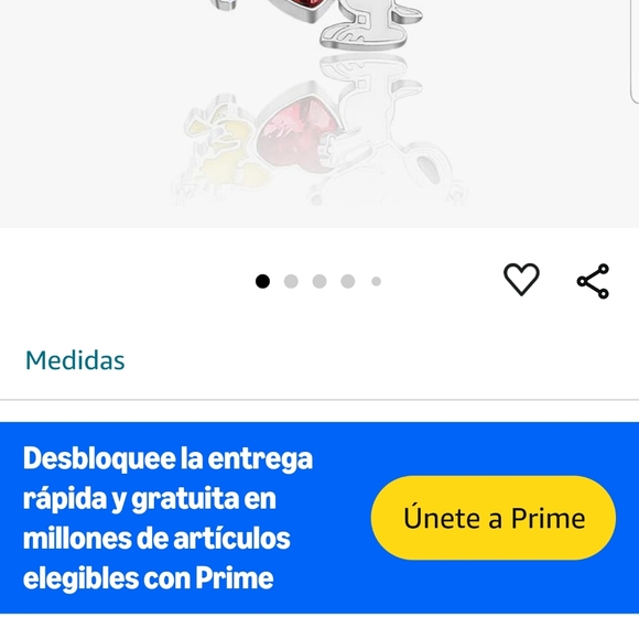 Snoopy cristal red necklace - Picture 3 of 4